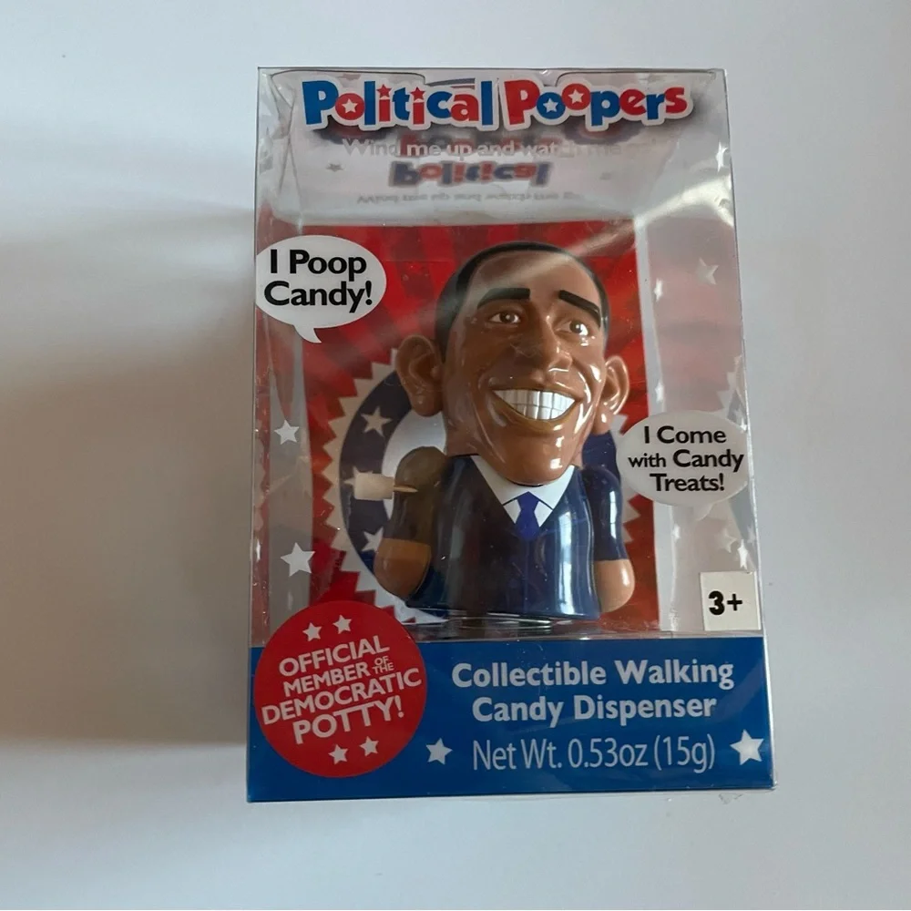 Collectible Barack Obama & Mitt Romney Pooping candy dispensers